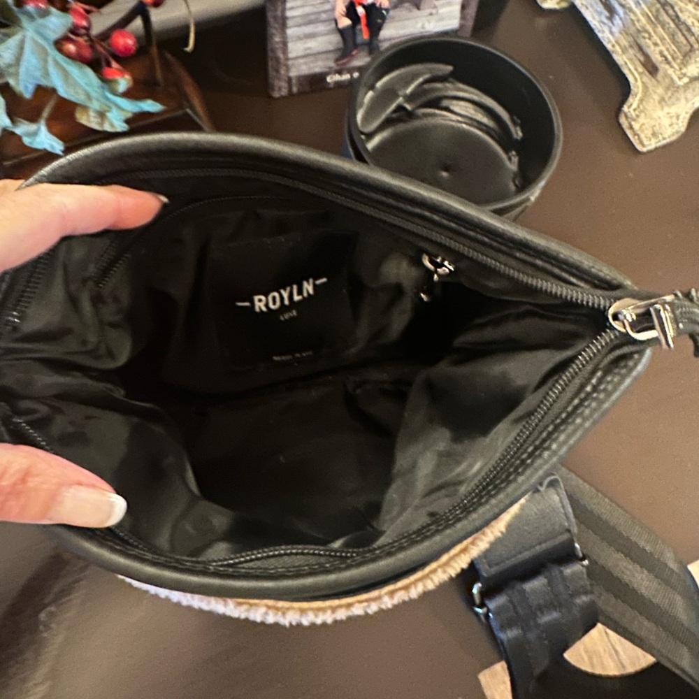 THINK ROYLN Tan and Black Crossbody Bag - Picture 6 of 9